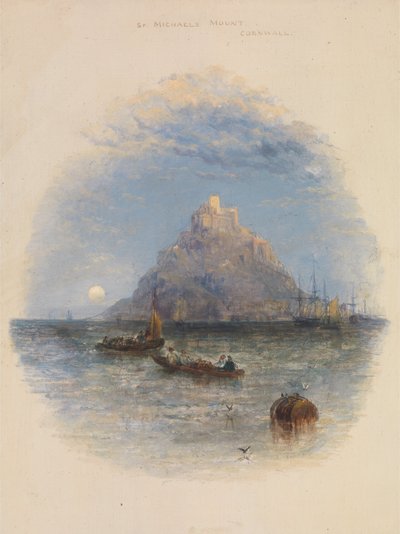 St. Michaels Mount, Cornwall door Thomas Creswick